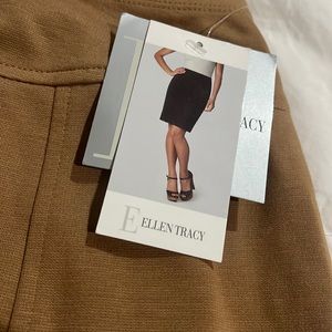 Ellen Tracy Tan Pencil Skirt
